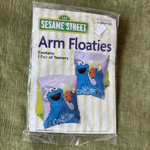 Vintage 2004 Sesame‎ Street Cookie Monster Arm Floaters 1 Pair New In Package